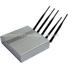 5 band high power 3G 4G mobile signal jammer blocker isolator shield CDMA GSM DCS 3G 4G,cover 50m