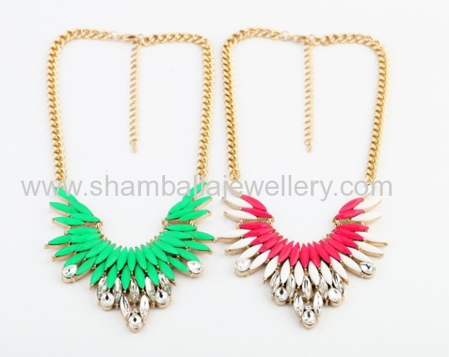 wholesale rhinesrone bib collar shourouk necklaces fashion jewelry