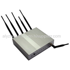 6 antenna 15W high power UHF VHF mobile signal jammer blocker shield isolator GSM 3G UHF VHF,50m with car charger