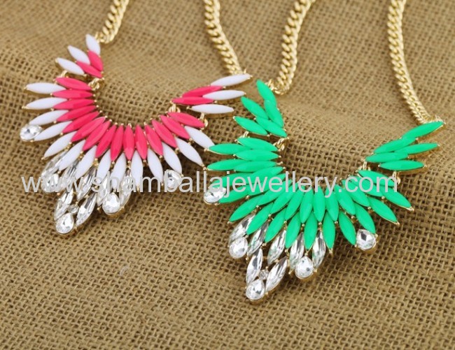 wholesale rhinesrone bib collar shourouk necklaces fashion jewelry