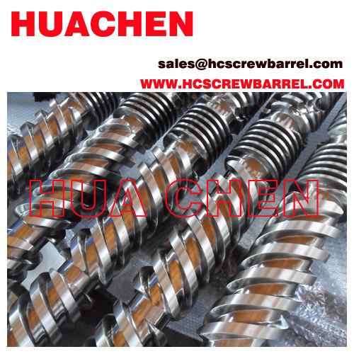 Bimetallic conical twin screw barrel