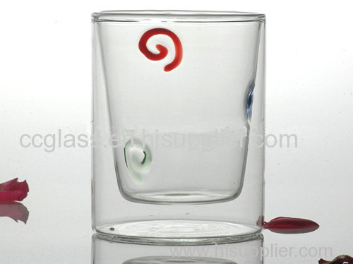 Highly Transparent Double Wall Insulated Glass Cups