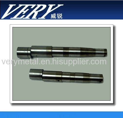 stainless steel 303,304,316L spindle shafts for connector with smooth clean faces