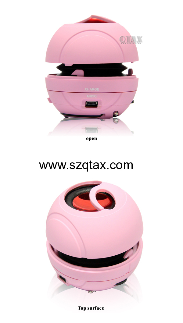 2013 new products portable speaker with usb port