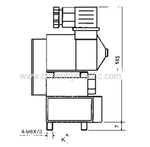 ball type electro magnetic cross valve