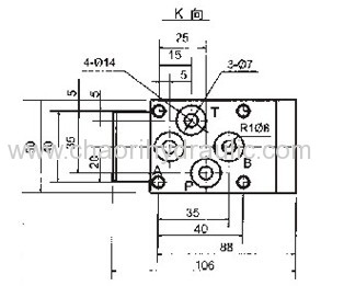 ball type electro magnetic cross valve