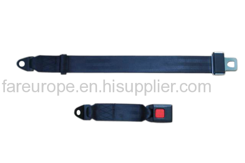 Static 2-point bus seat belt