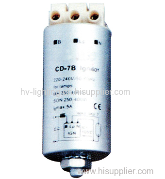 capacity for lamps MH 250 to 400W