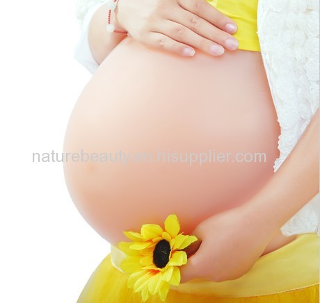 Easy to get baby tummy with NatureBeauty silicone fake pregnant belly