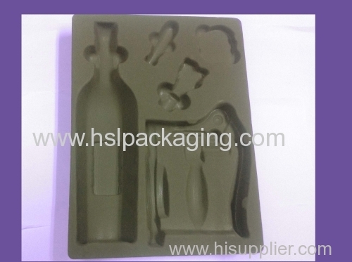 Flocking blister tray for body care gifting