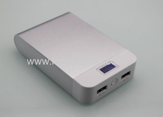 High Quality Dual USB real 11000mah metal metal mobile power bank