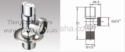 G1/2 *G3/4Brass Ceramic Sheet Triangle Valve