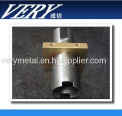 stainless steel turned parts with brass plate connector steel base precise