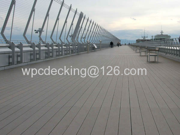 wood plastic composite outdoor solid decking