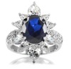 Lovely Sapphire CZ Finger Ring for women