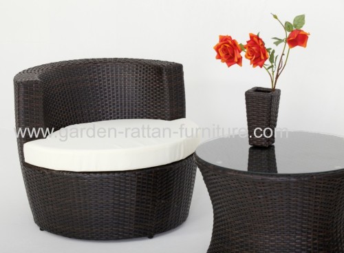 Outdoor rattan furniture pation 2 seater sofa set hotel furniture