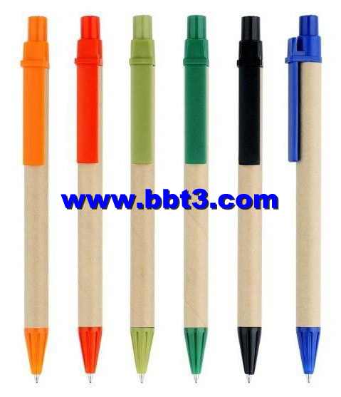 Eco-friendly promotional ballpoint pen with ABS clip