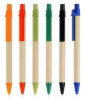 Eco-friendly promotional ballpoint pen with ABS clip