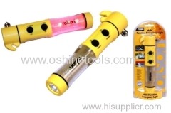 LED emergency flashlight tool