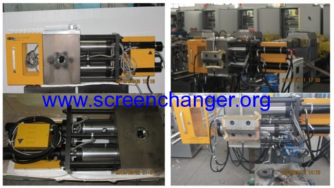 The solution of the screen changer for granulator