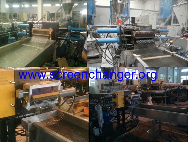 The solution of the screen changer for granulator