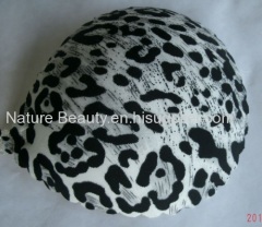 Classic leopard design fabric Silicone Invisible Bra