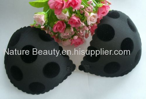 Eco-Friendly Black dots self -adhesive silicone push up bra