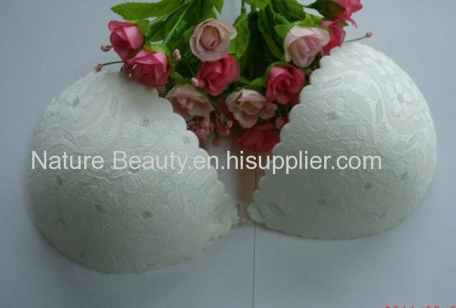 Antique plum blossom pattern silicone sticky bra 