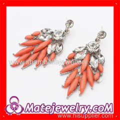 fashionable costume jewellery shourouk flower earrings for women 2013