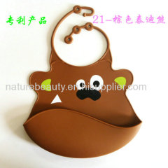 cute silicone baby bibs with snaps for wholesale