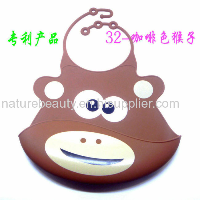 Colorful silicone baby bibs with snaps for wholesale