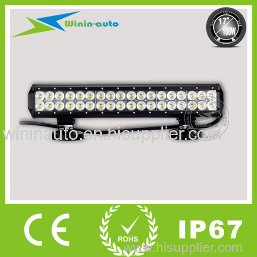 17inch 108W CREE LED Working light bar IP67 for truck tank 8600 Lumen WI9022-108