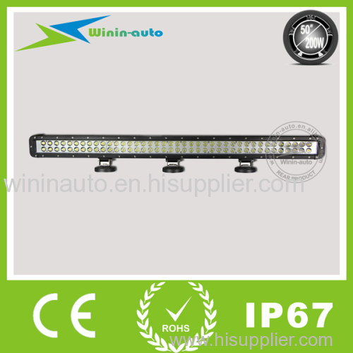 50inch 200W High Lumen Cree LED offroad light Bar IP67 for hummer JEEP 12800 Lumens WI9023-200