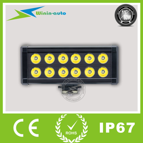 11inch 60W cree chips Spot beam LED working light bar IP67 for truck 5100 Lumen WI9026-60