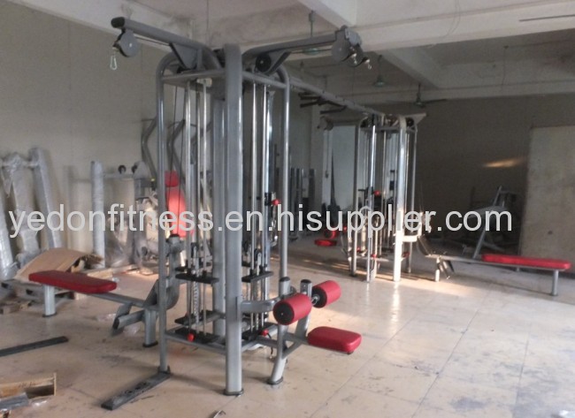 Multi 8 station machine strength equipment workout machine gym manufacturer