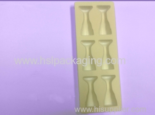 plastic PVC flocking tray