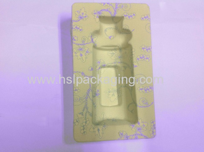 white flocking PS material blister tray made in China