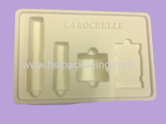 white flocking PS material blister tray made in China