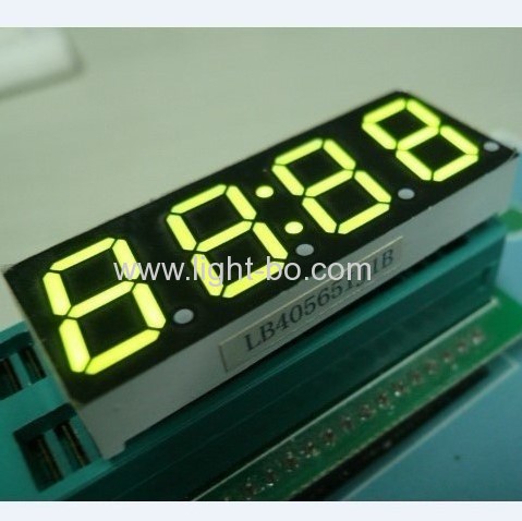 Ultra Blue Four-Digit 14.2mm ( 0.56 inch) Anode 7-Segment LED Clock Display