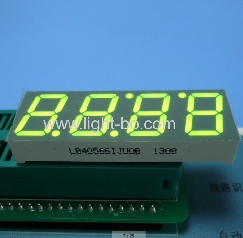 4 dígitos 14.2mm ultra brilhante âmbar 7 segmentos display led ânodo comum para controle do temporizador do forno