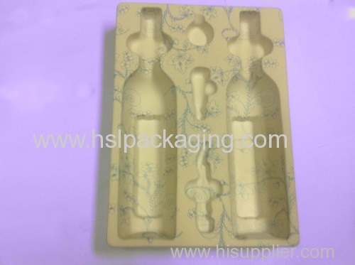 OEM provide flocking plastic trays for wine and toys and tools