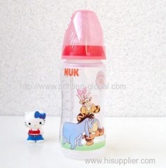 Hot stamping film for plastic baby bottle