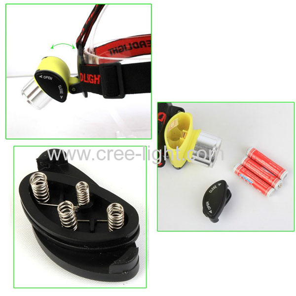 3x AAA Chinese 1W LED Headlamp ACK-4013