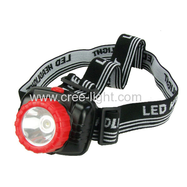 2013 New! Chinese watt 1W LED High Power Plastic Headlamp ACK-4041
