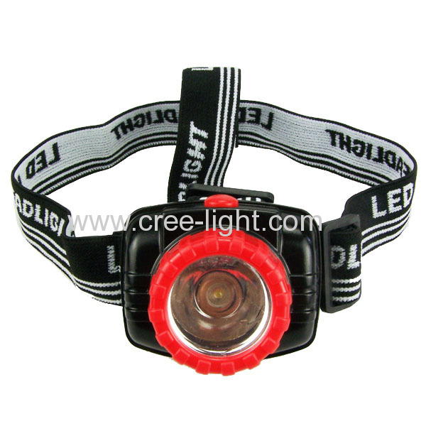 2013 New! Chinese watt 1W LED High Power Plastic Headlamp ACK-4041