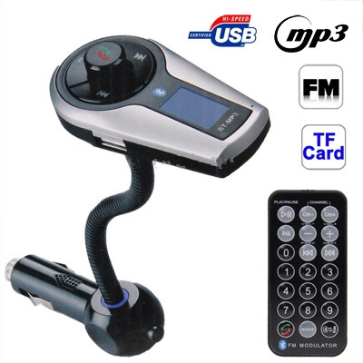 A2DP Bluetooth Handsfree Car Kit FM transmitter Modulator Car mp3 For iPhone iPod Pad Tablet phone call mp3 music Remote