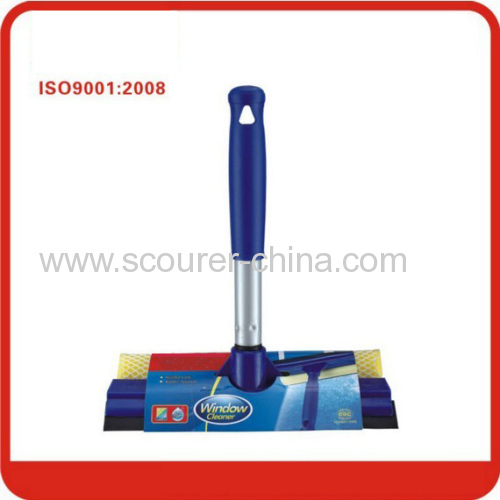 New popular magic Blue PP,steel,rubber and sponge window cleaner