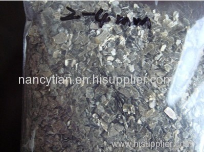 0.3-1mm1-2mm2-4mm silver crude vermiculite ore