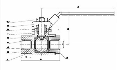 Standard Port Bronze Ball Valve