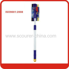 Telescopic aluminum handle multi-functional window cleaner